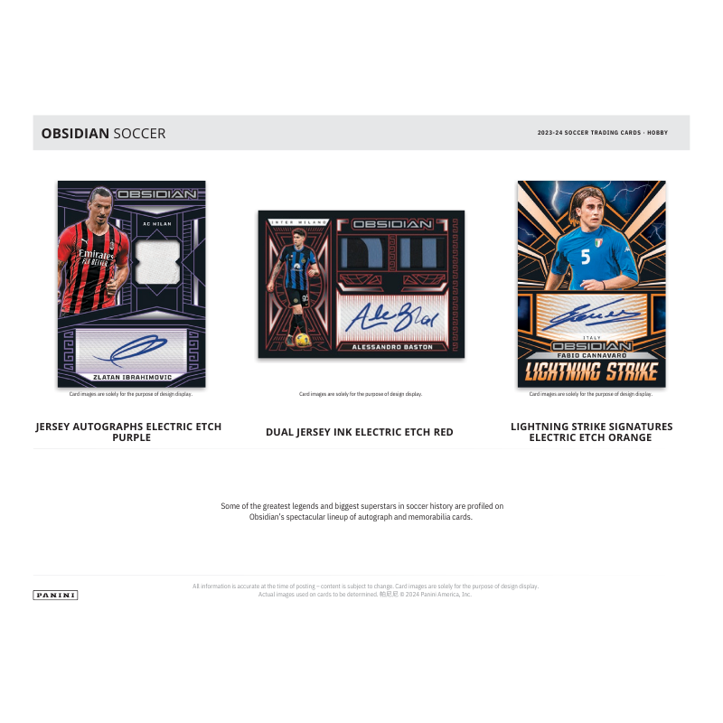 2023/24 Panini Obsidian Soccer Hobby 12 Box Case