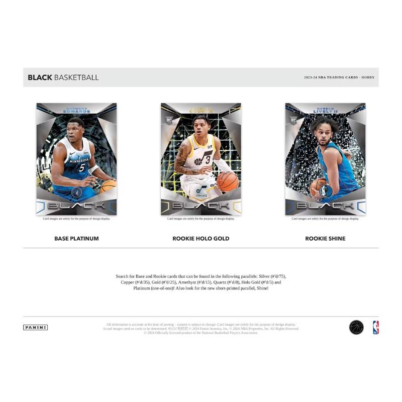 2023/24 Panini Black Basketball Hobby 12 Box Case