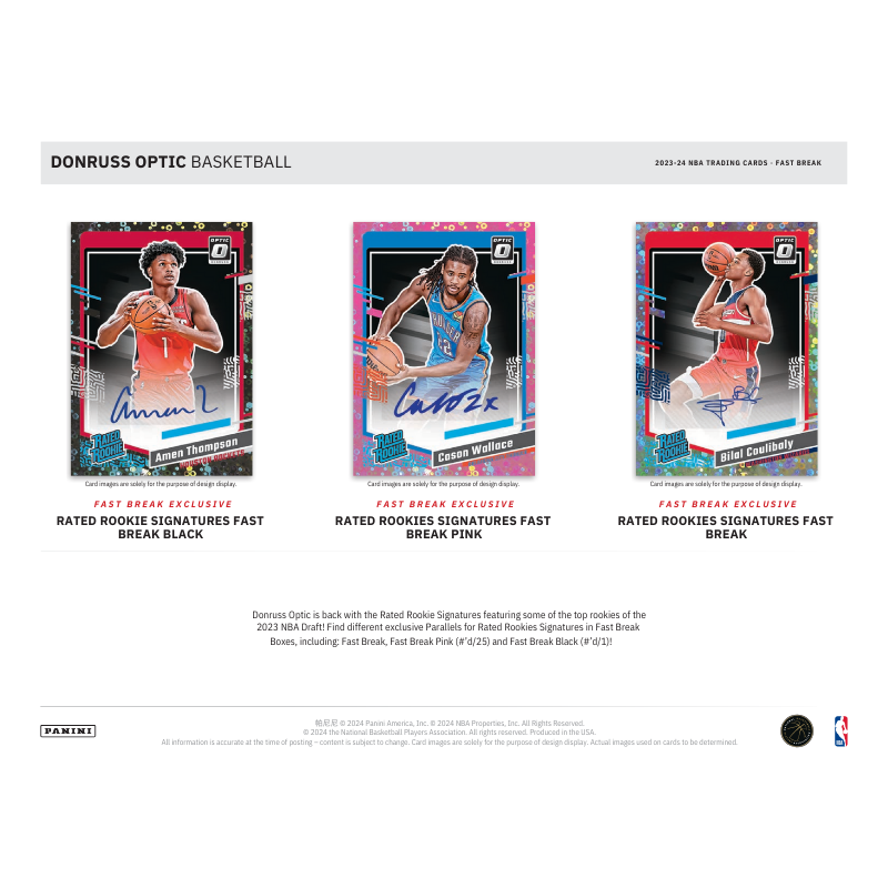 2023/24 Panini Donruss Optic Basketball Fast Break 20 Box Case
